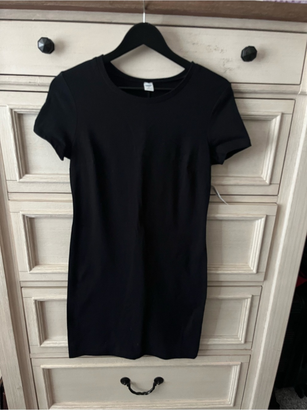 Old Navy Black Short Sleeve Crewneck Dress